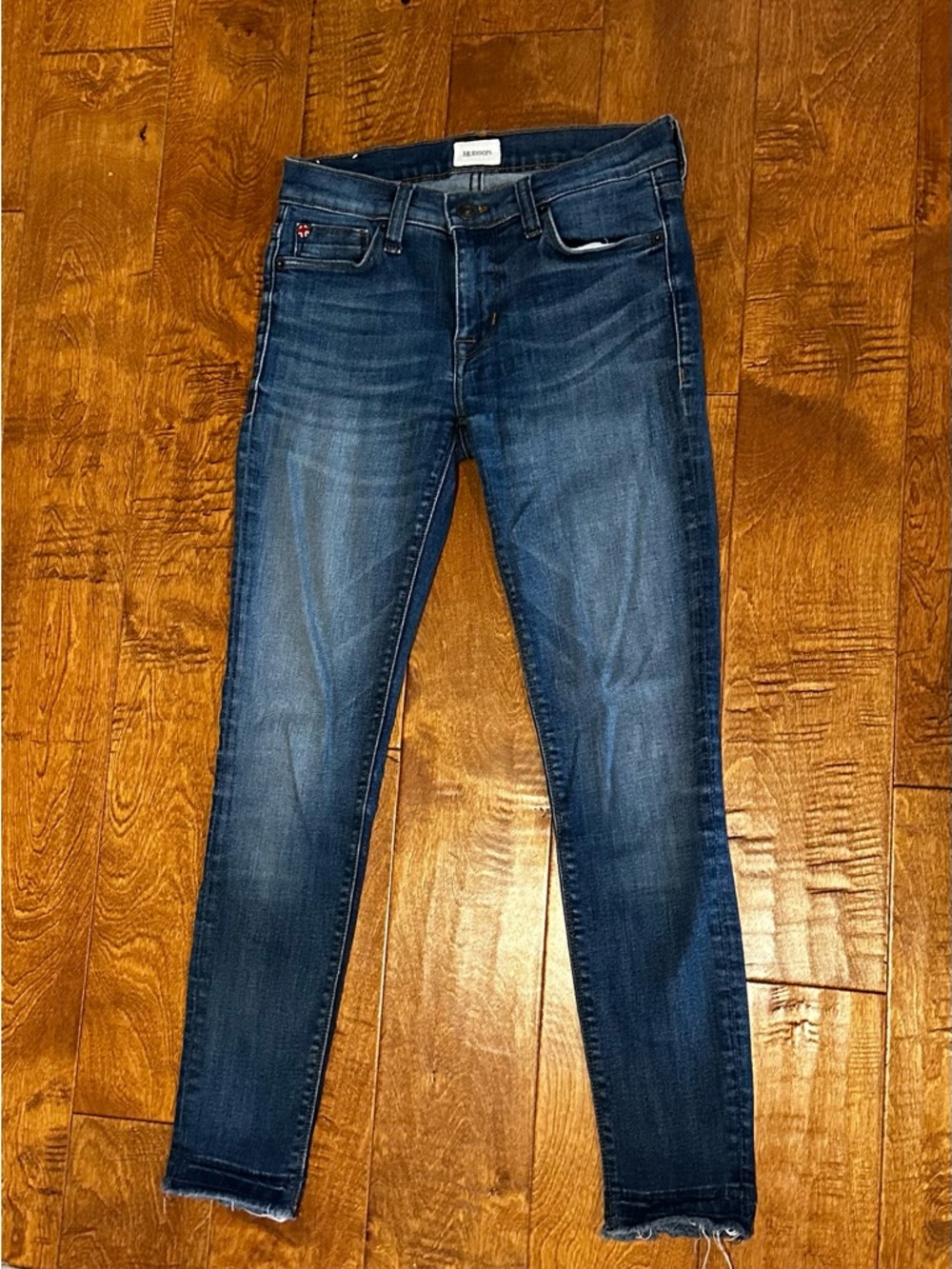 Hudson Jeans Blue Denim Crop Krista Women's Jeans